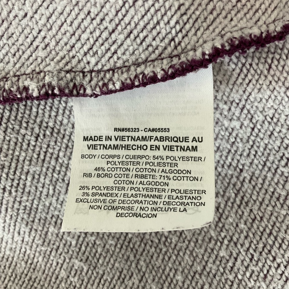 Nike Purple Boxy Crop Hoodie Long Sleeve - Picture 3 of 6